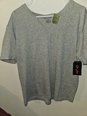 On Fire Womans Gray Short Sleeve T Shirt Size Xl